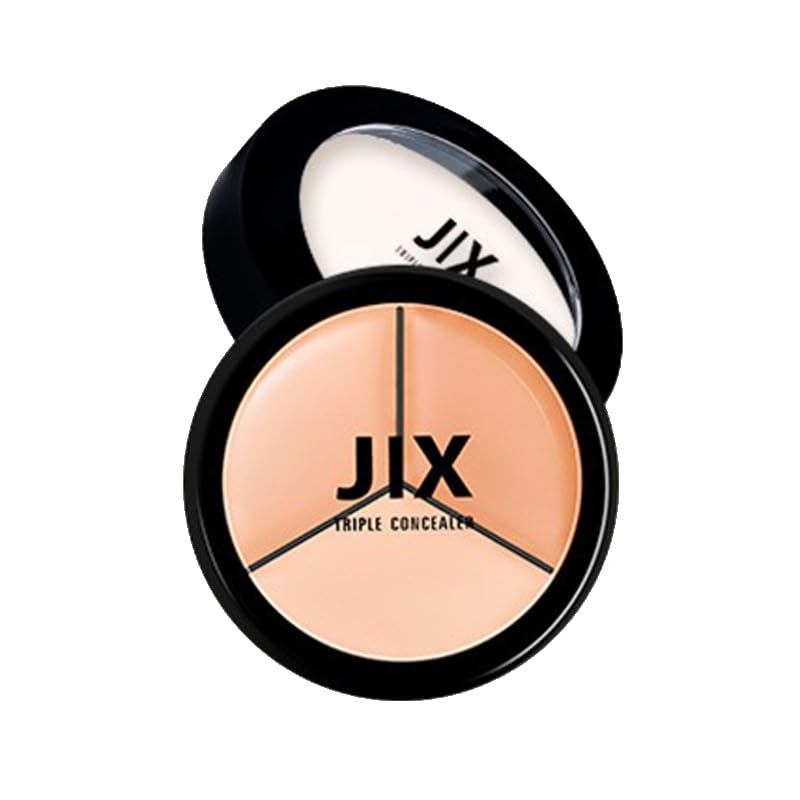 1PC J/X Professional Triple คอนซีลเลอร์ครีมคอนซีลเลอร์, Full Coverage Long Lasting Smudge Proof คอนซ