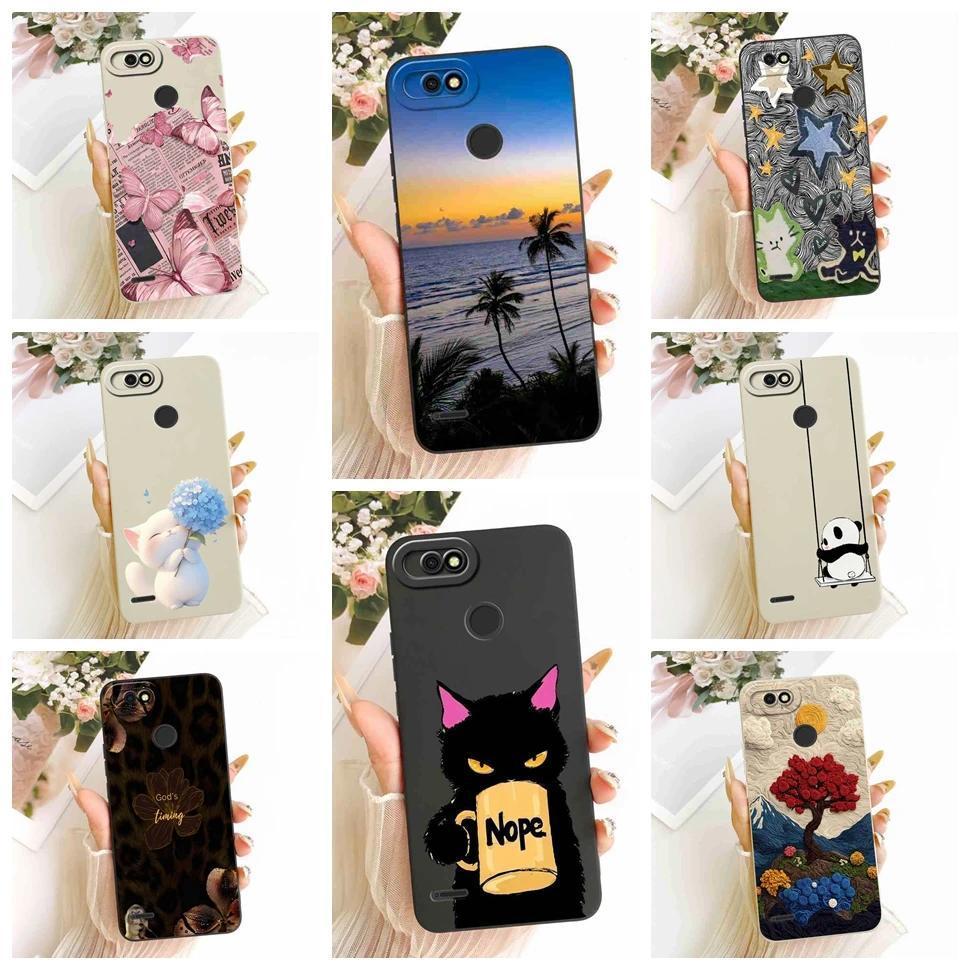 สําหรับ Tecno Pop 2 กรณีการ์ตูนแมว Panda ซิลิโคนนุ่มปกหลังสําหรับ Tecno Pop 2 F B1c POP2 ป้องกันเคสโ