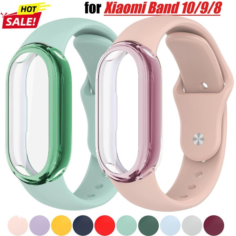 2in1 คลุมทั้งหมดกรณี + สายรัดซิลิโคนสําหรับ Xiaomi Mi