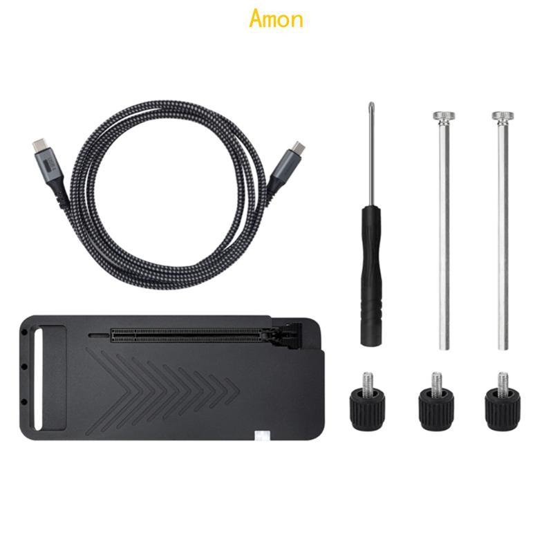 Amon Efficent USB4 0 Type C แท่น GPU ภายนอก 40Gbps รองรับ RTX3060 GTX1060 การชาร์จแบบย้อนกลับ