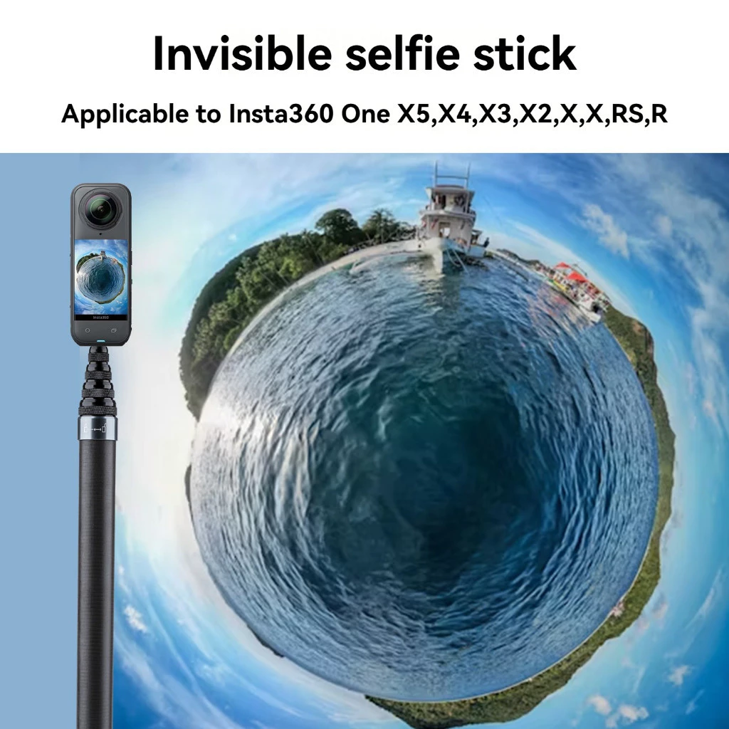 สำหรับ Insta360 DJI OSMO 360/Action5 ที่มองไม่เห็น Selfie Stick 3 เมตร Bullet Time Pack ขาตั้งกล้องสำหรับอุปกรณ์เสริม thumbnail 4