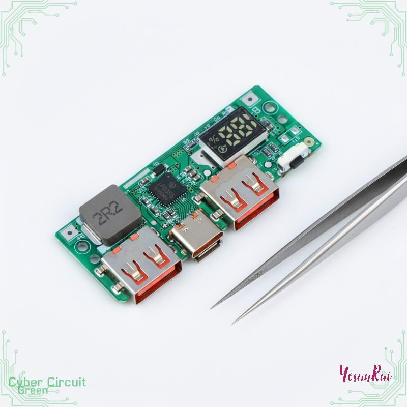 YosunRui] จอแสดงผลดิจิตอลโมดูลชาร์จเร็ว IP5356 QC PD30patible สําหรับ Bank ชาร์จและทดสอบใหม่