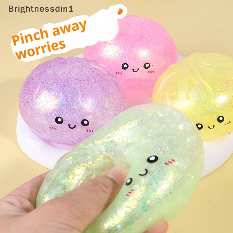 [Brightnessdin] ซาลาเปานึ่งนุ่มความเครียดบรรเทาจําลองของเล่นหยิกขนมปังโฮมออฟฟิศโต๊ะ Dpression เครื่องประดับเพื่อการผ่อนคลาย Bq