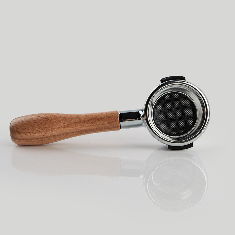 Premium Portaflier Wood Handle Bottomless 51mm 58mm Stainless Steel