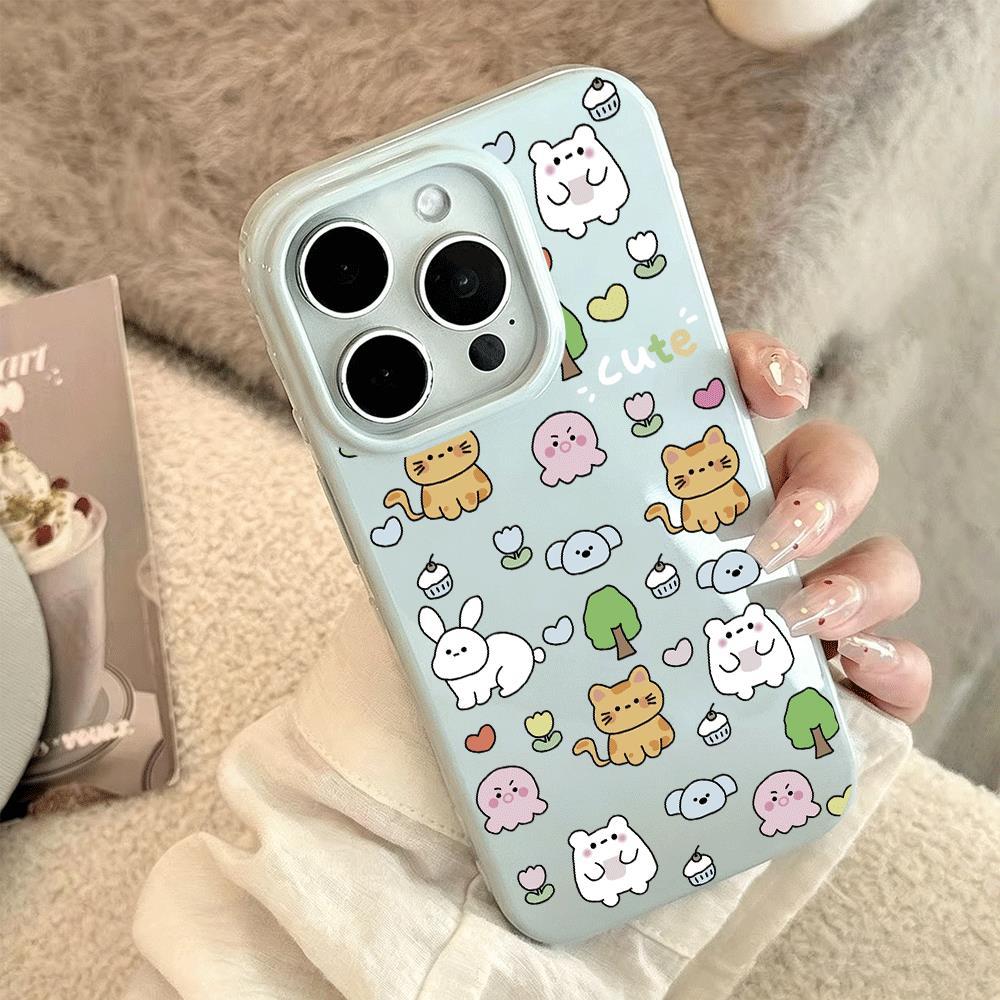 ปาร์ตี้สัตว์สมัคร Apple 16/15/14 เคส iPhone 13/12/11xr น่ารัก 8/7 ทุกวัน