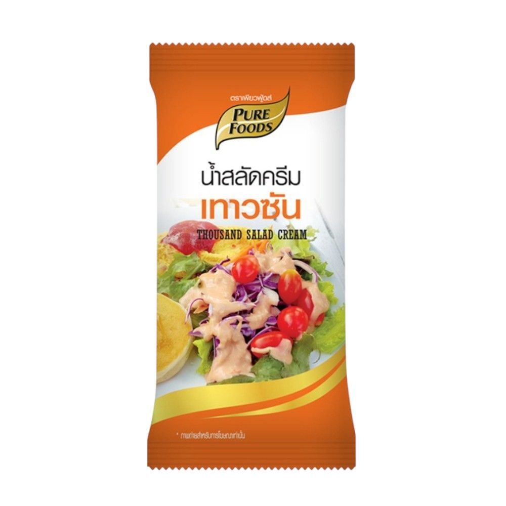 เพียวฟู้ดส์ น้ำสลัดครีม เทาวซัน 50 กรัม PURE FOODS THOUSAND SALAD CREAM 50 G