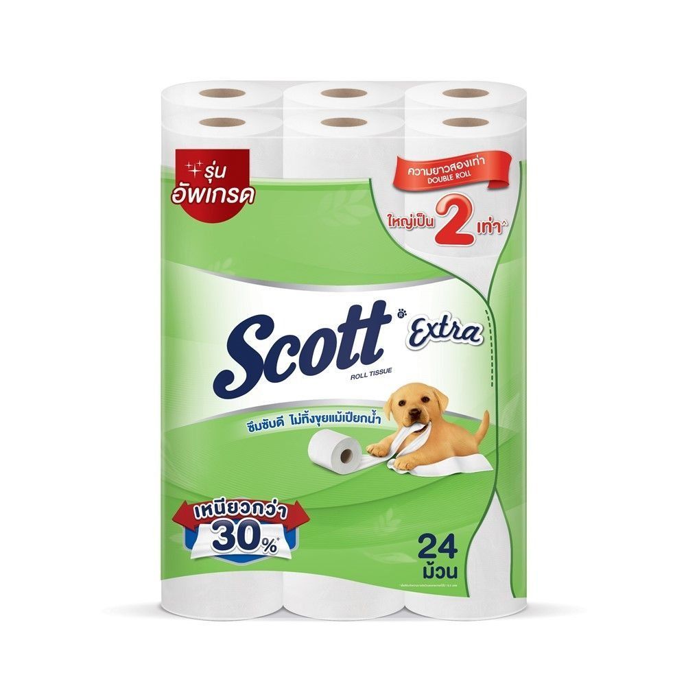 [สินค้าส่งด่วน] สก๊อตต์เอ็กซ์ตร้า ดับเบิ้ลโรล 24 ม้วน SCOTT EXTRA DR 24 ROLL