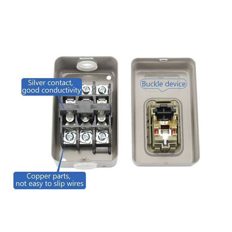 (IGP) สวิตช์ปุ่มสตาร์ท AC380V สามเฟส BS211B BS216B BS230B Motor Control Start Stop Switch ใหม่