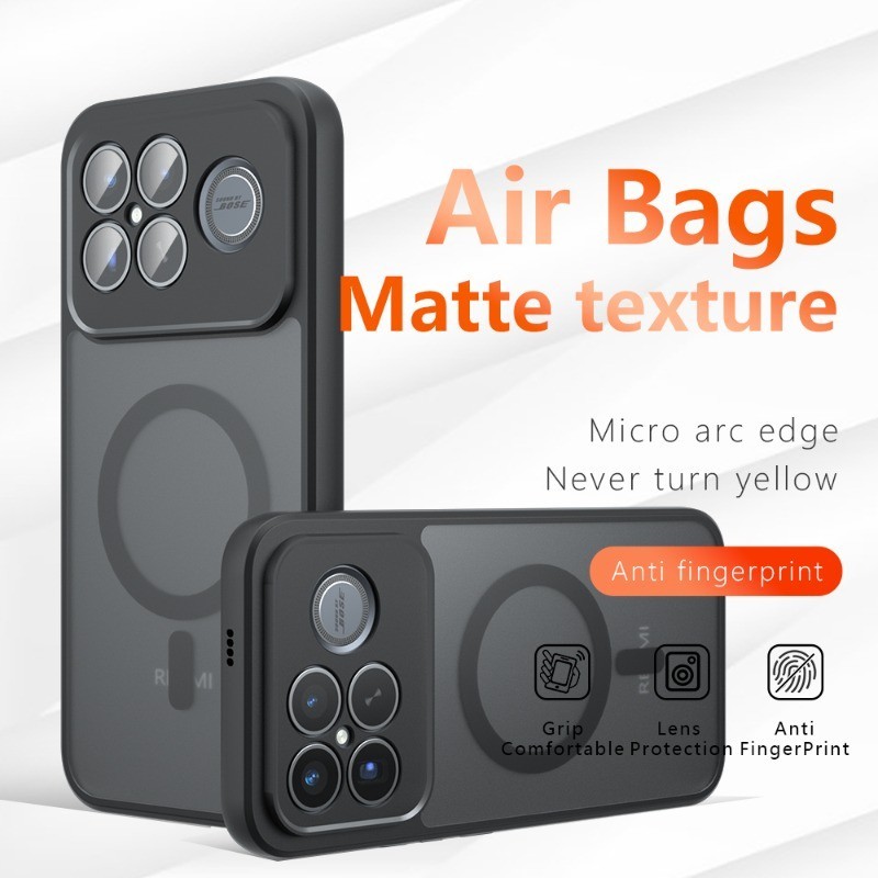 สําหรับ Xiaomi Poco F8 Ultra F6 F7 F8 Pro F7 Ultra พิเศษโปร่งแสงเคลือบแม่เหล็กเคสโทรศัพท์กล้องเกราะป้องกันกันกระแทกฮาร์ดซิลิโคนปก