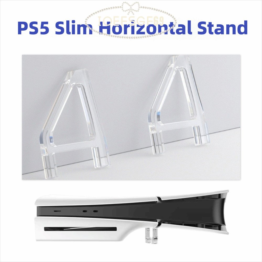 IOEFSGF69 ขาตั้งแนวนอน, Universal สามเหลี่ยมรูปร่าง PS5 Slim Stand, อุปกรณ์เสริมสําหรับเล่นเกมโปร่งใ