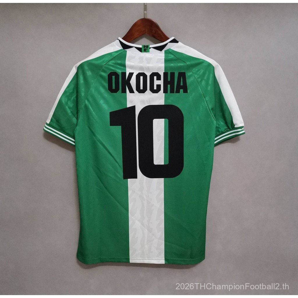 Player Version SSS+1996 Nigeria เสื้อฟุตบอล Retro Home คุณภาพสูงที่กําหนดเอง OKOCHA