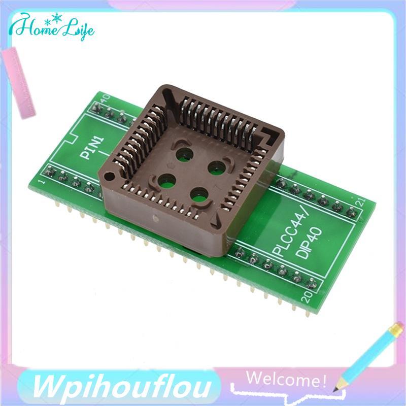 [HoME & life] PLC44 ถึง DIP40 ซ็อกเก็ตอะแดปเตอร์ USB สําหรับเครื่องทดสอบโปรแกรม IC Universal สําหรับ