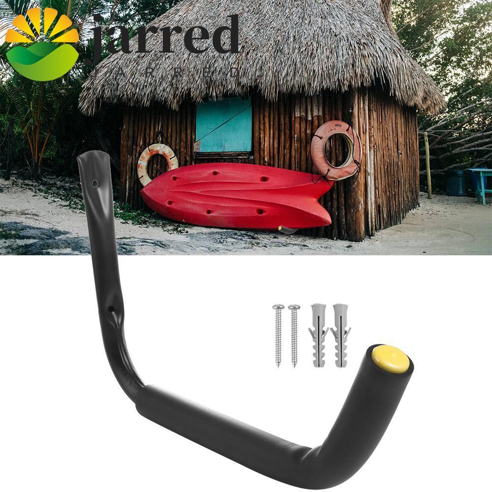 JARRED Kayak Rack, Heavy Duty อเนกประสงค์ Kayak แขวน,เครื่องมือสีดําแบบพกพาวงเล็บโรงรถ Kayak Storage