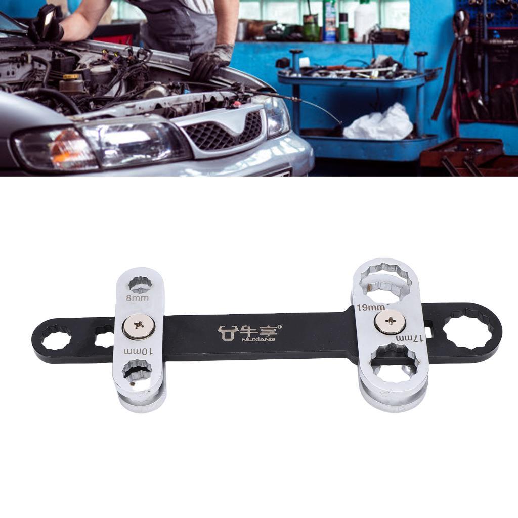 Ufriend Garosa 8 in 1 Universal ประแจปรับได้หลายขนาดตําแหน่งหัวสําหรับยานยนต์จักรยานรถจักรยานยนต์