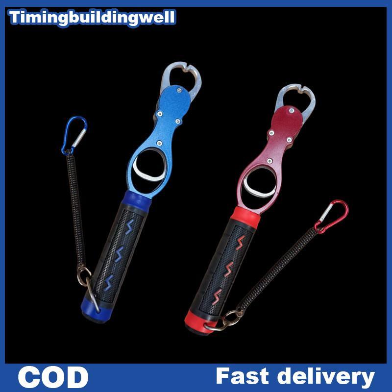Twth ตกปลา Lip Gripper ปลา Plier Hand Grip แบบพกพาอลูมิเนียมตกปลา Grip Hook Gripper พร้อมน้ําหนักขนา