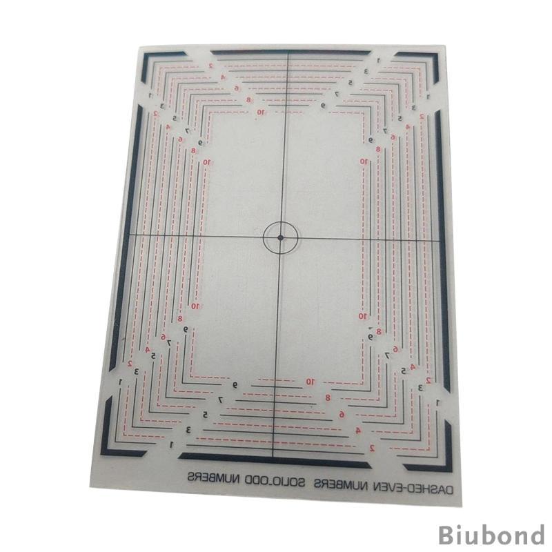 [Biubond] Homyl PSA Card Grading Centering Tool 10cmx7cm Portable Premium Clear Professional ใช้งานง่าย Durability Trading Cards เครื่องมือวัด