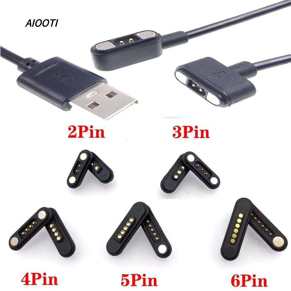 AIUTI DC Magnetic Pogo Pin Connector, 2Pin 3Pin 4Pin 5Pin High Current Pogopin Magnetic Connector, S