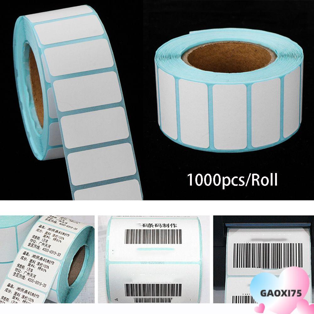 GOXI75 1000 ชิ้น/ม้วนสติกเกอร์ความร้อนขายร้อนซูเปอร์มาร์เก็ตราคาป้ายเปล่าแพคเกจป้าย