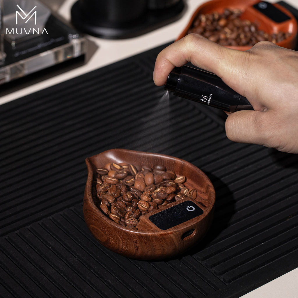 MUVNA MUVNA Coffee Scale Bean Tray 2.0 Electronic Coffee Scale Walnut Coffee Bean Display Plate