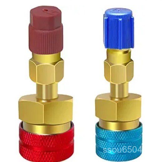 อะแดปเตอร์ข้อต่อ 1234yf Quick Plug r134a อะแดปเตอร์สารทําความเย็นเครื่องปรับอากาศรถยนต์ 1234yf RUYY