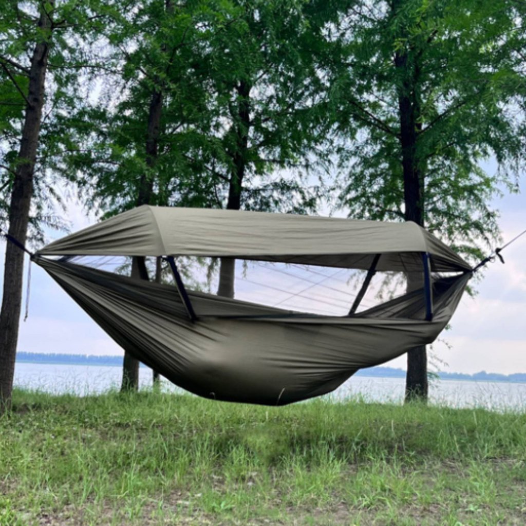 Canopy Mesh Camping Swing Bed ตาข่ายขนาดกะทัดรัดไนลอน Swing Bed Stable Support สําหรับ Woods
