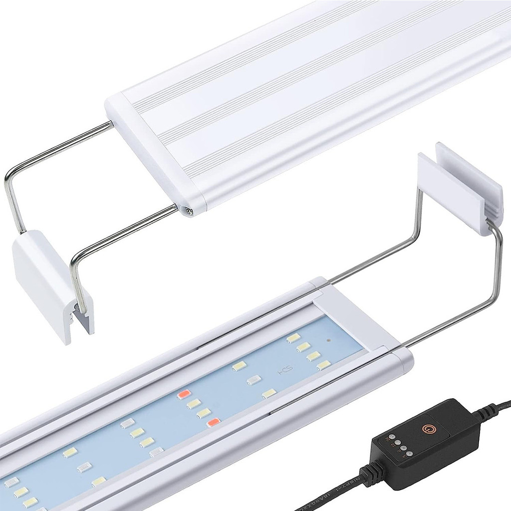 U2RE GX-A200 LED Retractable Bracket Fish Tank Clip Light Aquarium Fish Tank Light 220V 18 * 6.7 ซม.