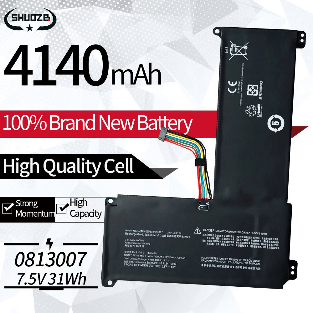 0813007 Battery For Lenovo Ideapad 120S 120S-14IAP 81A5 S130-14IGM 2ICP4/59/138 SN3N001 120S-14IAP-8
