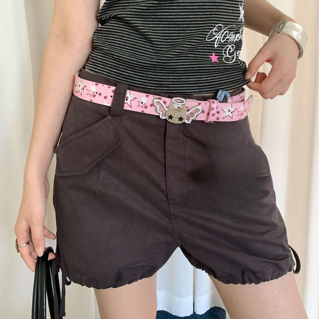Y2k เข็มขัดการ์ตูนผู้หญิง Niche Belt ตกแต่ง