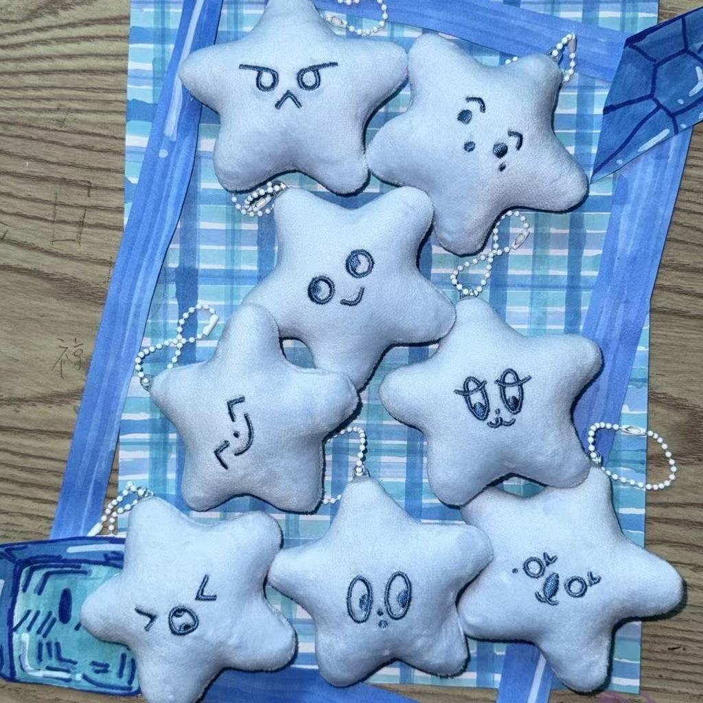 Nct127 9th Anniversary Blue Starfish Pendant High-value Doll School Bag Key Homemade Idol Merchanted