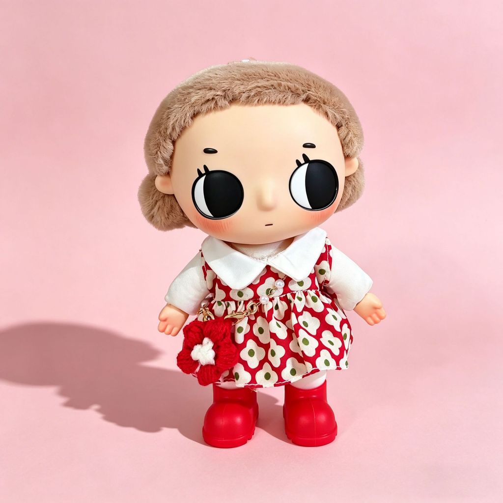 Nyota Little Moments Series ตุ๊กตาตุ๊กตากล่องตาบอดพวงกุญแจ Tata Popva Dress ชุดชุดเด็ก