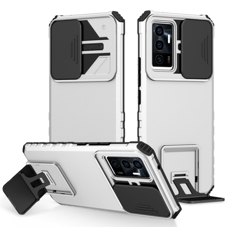 พร้อมส่ง For vivo V23e / S10e 5G Stereoscopic Holder เลื่อน Camshield Phone Case