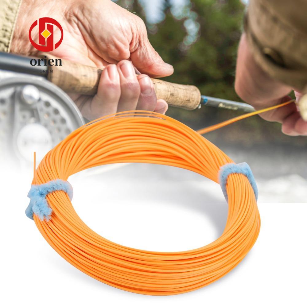 ORIEN Fly Line สำหรับการตกปลาบนน้ำจืด ขนาด 3wt - 8wt และ 100ฟุต มีหลากหลายสีและทำจากไนลอนที่ทนทาน