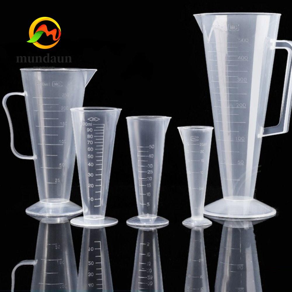 MUNDAUN ถ้วยตวงเหลว, PP 25/50/100/250/500ml ถ้วยลูกฟูกพลาสติก, อุปกรณ์ครัว Stackable ความจุขนาดใหญ่เหยือกตวง