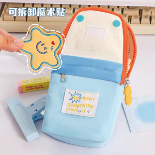 การจับคู่สี ตีนตุ๊กแก กล่องดินสอมูลค่าสูงความจุขนาดใหญ่กล่องเครื่องเขียนอุปกรณ์การเรียนwj845