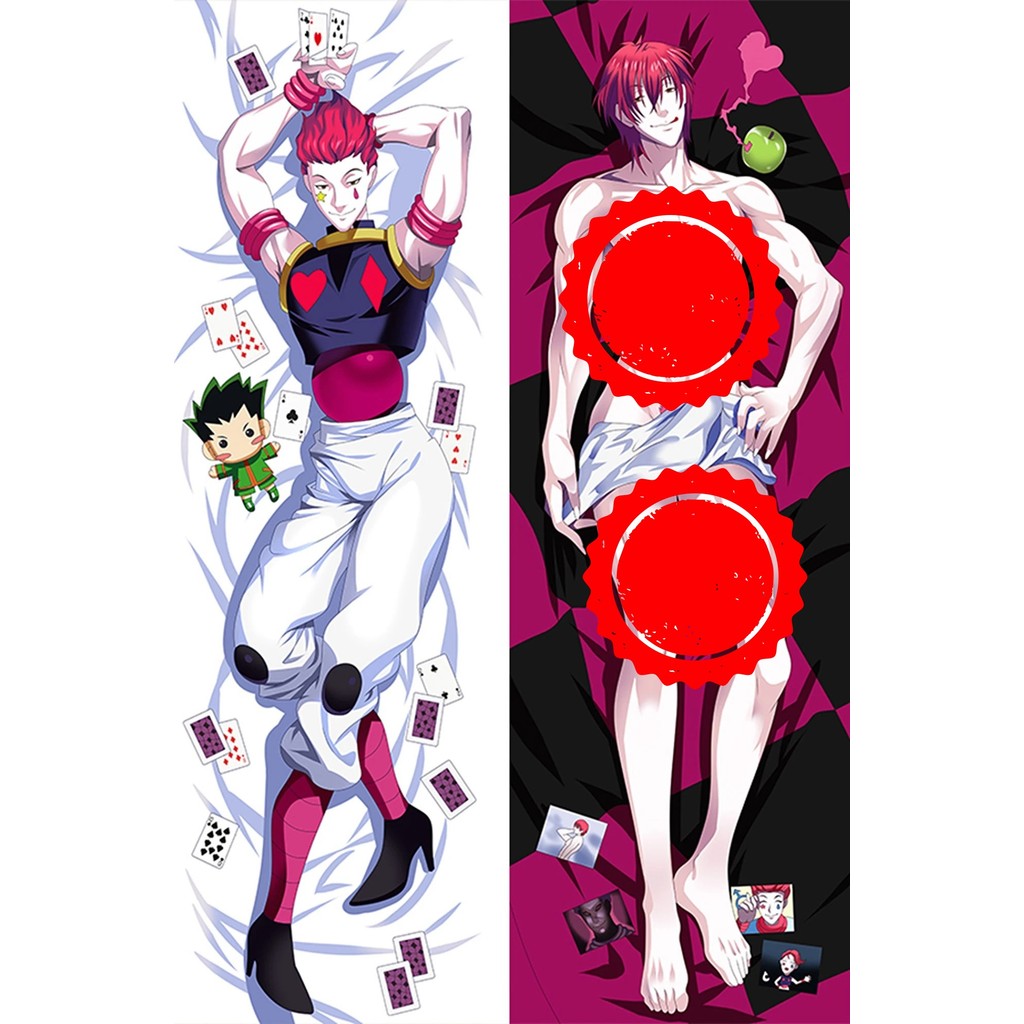 Hisoka Morow Hunter x Hunter 2 อะนิเมะ Dakimakura กอดหมอน Body Case Props พิมพ์สองด้านผ้าปูที่นอน