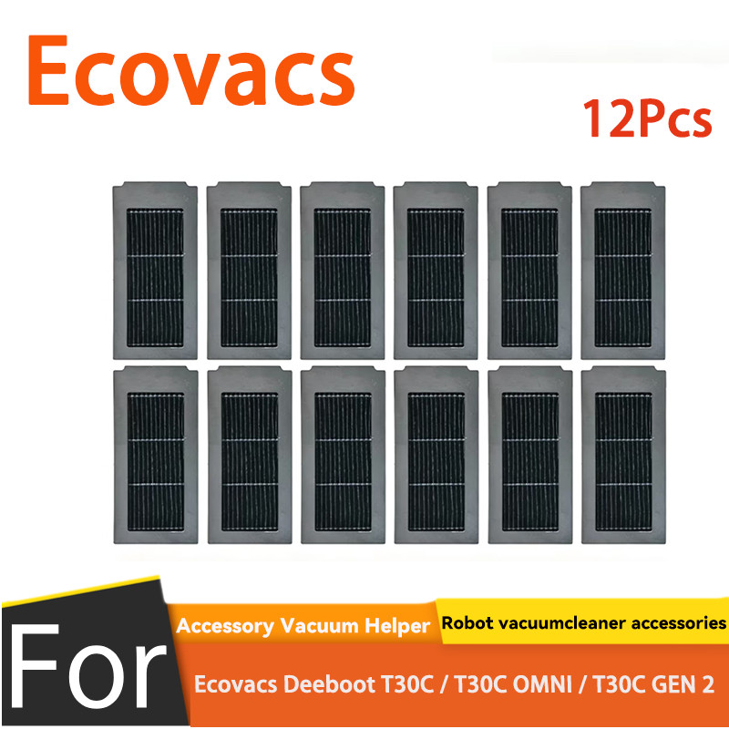 Ecovacs Deebot T30C / T30C OMNI / T30C GEN 2 อุปกรณ์เสริมหน้าจอกรอง(12PCS)