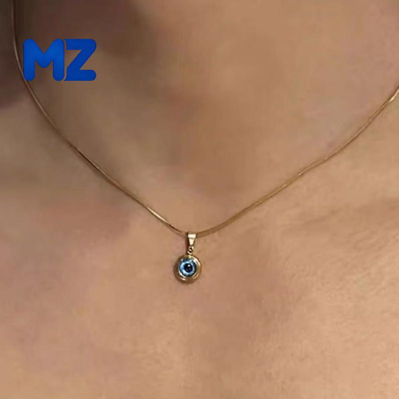[MZ] Angel Eyes Clavicle Chain Evil Eye Nelace สําหรับชายผู้หญิง Evil Eye Choker แฟชั่นเครื่องประดับ