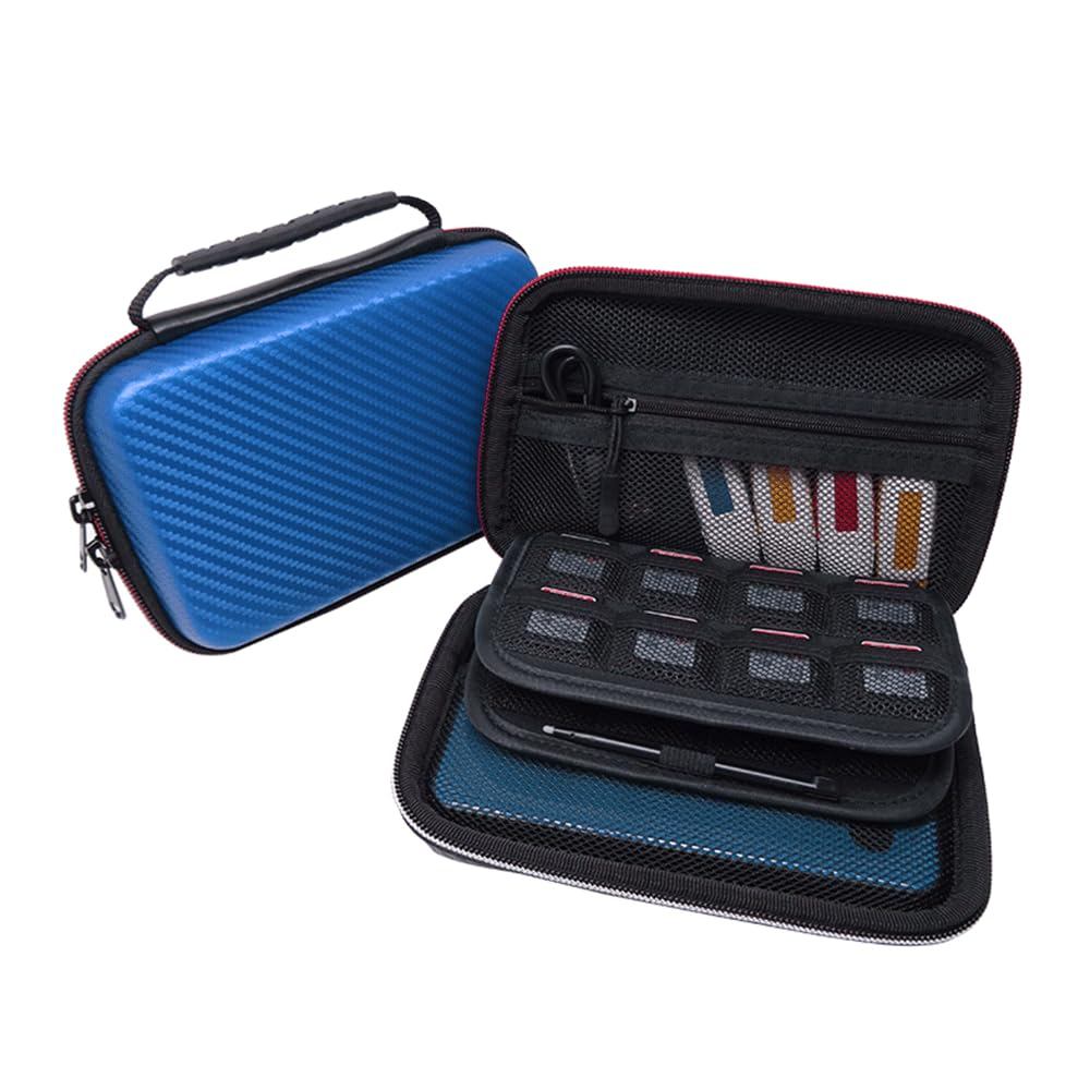 VSEER กระเป๋าถือสําหรับ Nintendo 3DS XL/New 3DS - Hard Protective Shell Travel Case - สีฟ้า