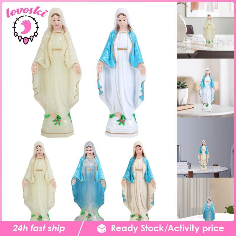 [Lovoski] Nordic Blessed Mary ตุ๊กตายืนรูปปั้นหัตถกรรม Blessed Mother Mary ตุ๊กตาสําหรับห้องรับประทา