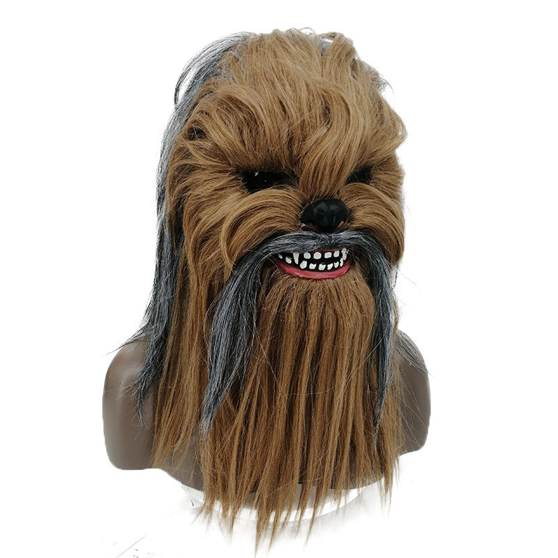 2026 อินเทรนด์ Star Wars Chewbacca Animated Mouth Plush Mask สมจริง Wookie Furry Mask ฮาโลวีนคอสเพลย