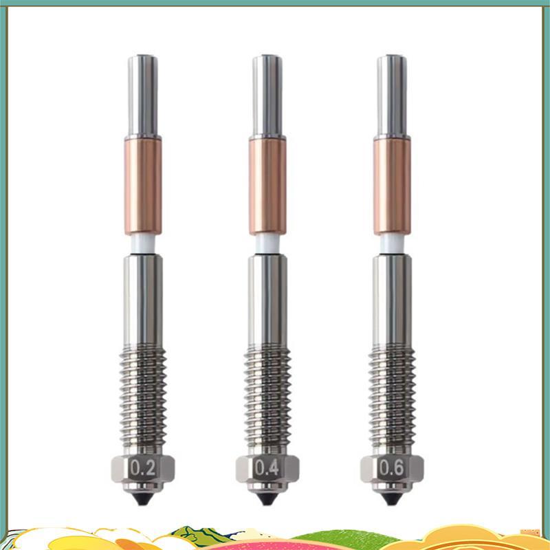 Bimetal หัวฉีด 0.2/0.4/0.6 มม.,Nozzle สําหรับ QIDI Q2 Q2c 3D เครื่องพิมพ์, สําหรับ PLA, PETG, ABS, A