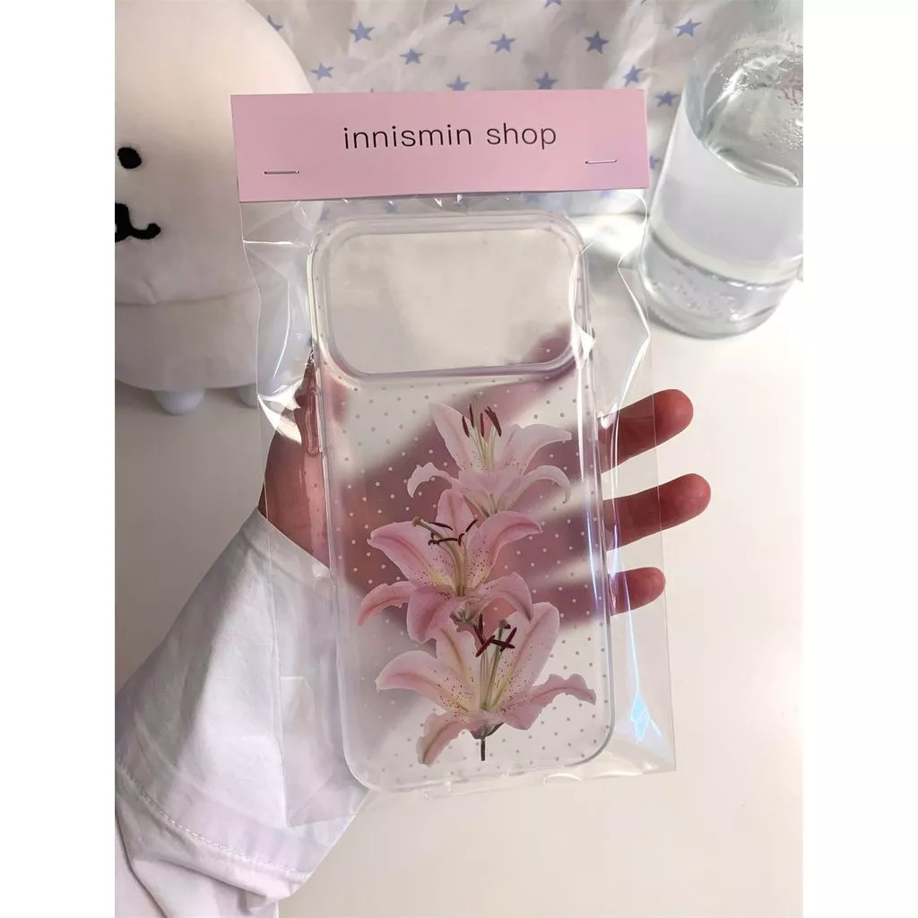 Ins Frosted Semi-Transparent Lily เหมาะสําหรับ Apple 17promax เคสโทรศัพท์ 15/14 สไตล์ใหม่ 13 Niche 1211 เคสโทรศัพท์