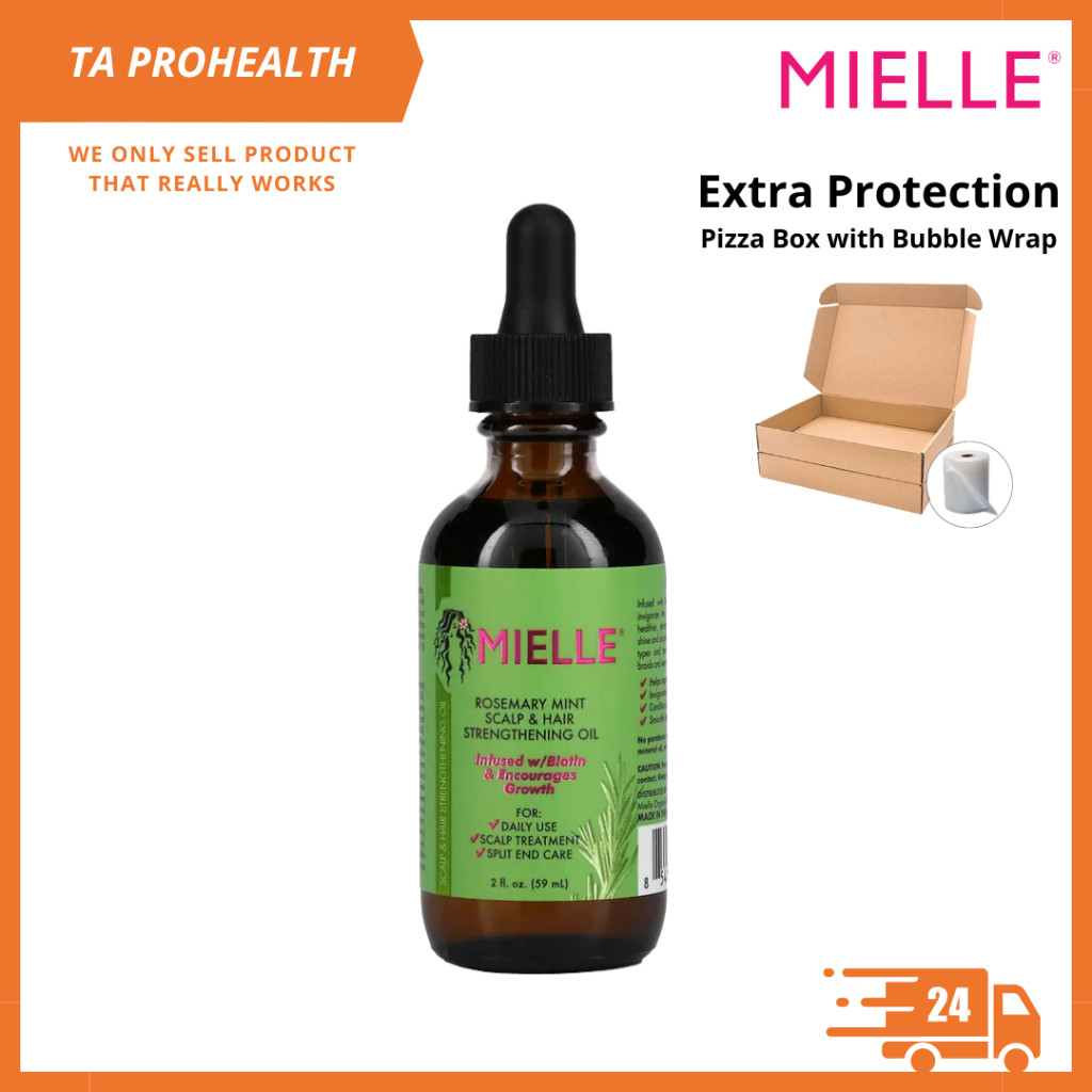 Mielle Organics Rosemary Mint Scalp & Hair Strengthening Oil 59ml(พร้อมส่ง)