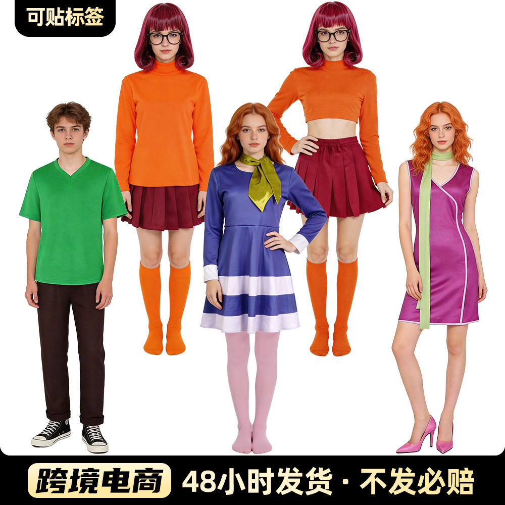 ชุดเครื่องแต่งกาย Halloween สำหรับเด็กหญิง โดย Scooby-Doo และ Daphne พร้อมสต็อก