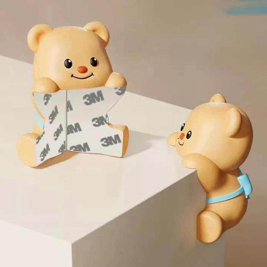 โอนิจิ ตัวป้องกันมุมโต๊ะ, มุมป้องกันการชนกันของทารกนุ่มปลอดภัย, พีวีซี น่ารักเนยหมีความปลอดภัยขอบยามสําหรับเด็กเด
