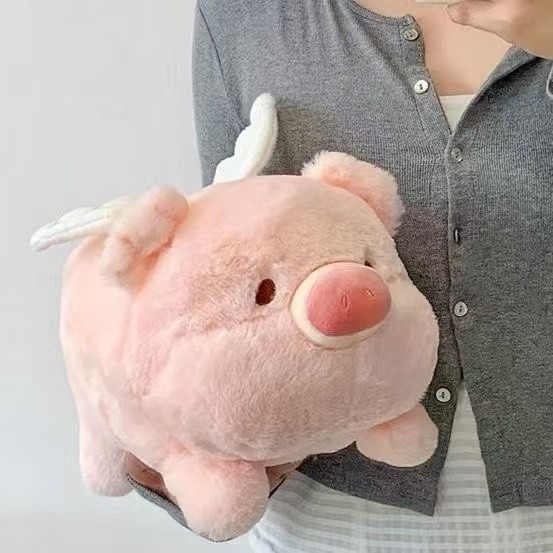 ตุ๊กตาหมูน้อยลูลู่สุดน่ารัก ตุ๊กตาตัวเล็กมีปีก ของเล่นตุ๊กตาหมูบินตัวเล็กนอนหลับ