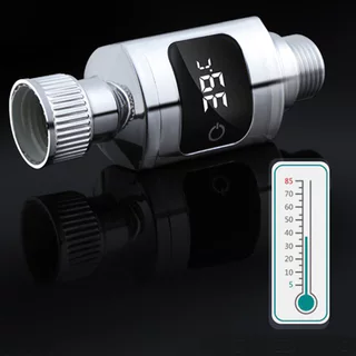 THBathroom Tub Shower Faucets Water T-hermometer ไฟฟ้าจอแสดงผล LED ABS อ่างอาบน้ําเครื่องวัดอุณหภูมิน้ําสําหรับ Home Shower