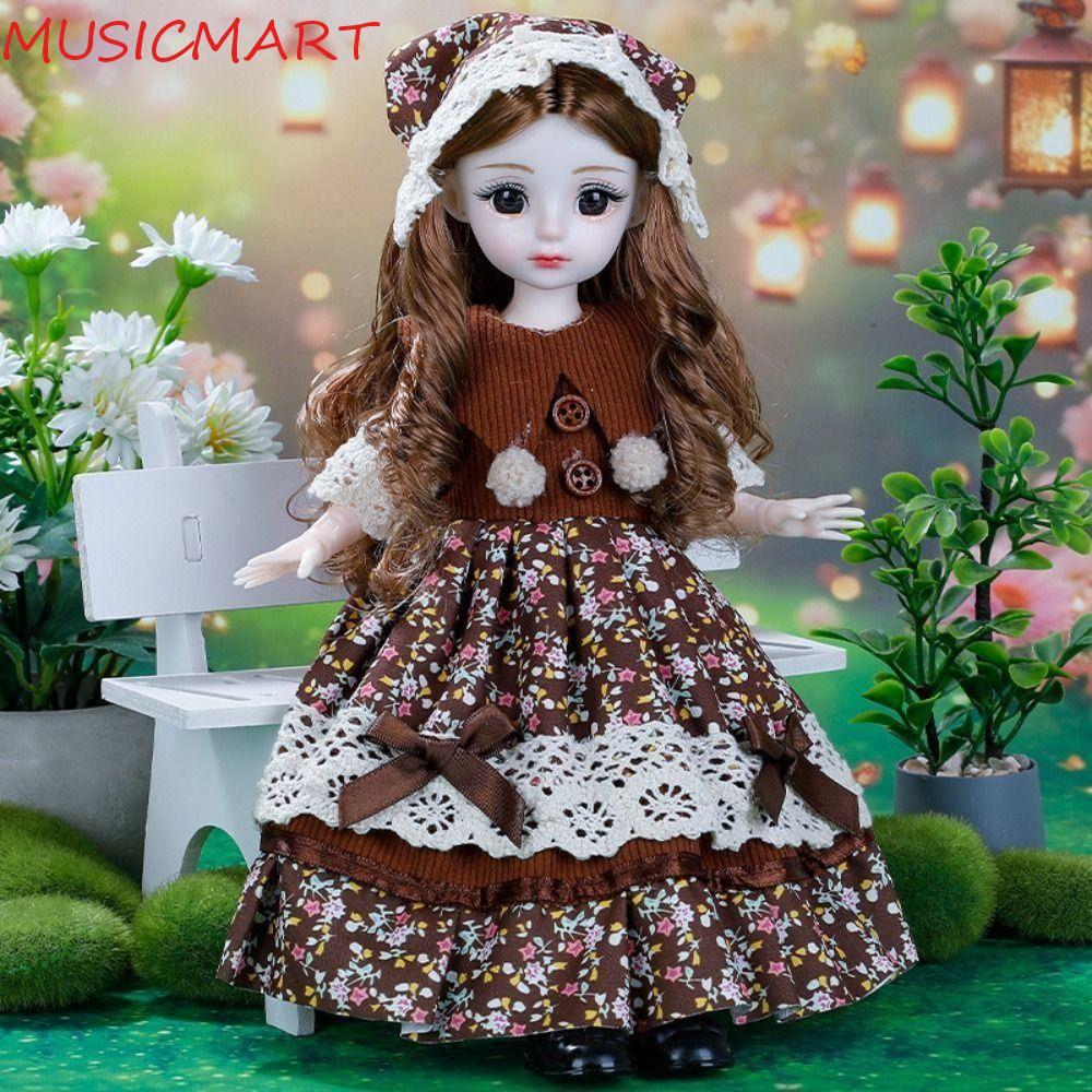MUSICMART ตุ๊กตา Elegant Dresses, Casual Wears Party Clothes 30cm Doll Clothes, Fashion Dress Up Cot