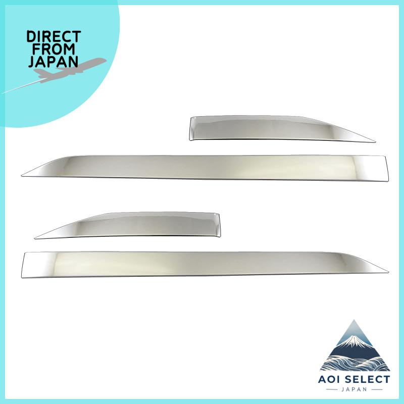 BRIGHTZ Corolla Cross 10 11 15 Super Mirror Stainless Steel Plated Side Door Under Molding 4PC [SID-