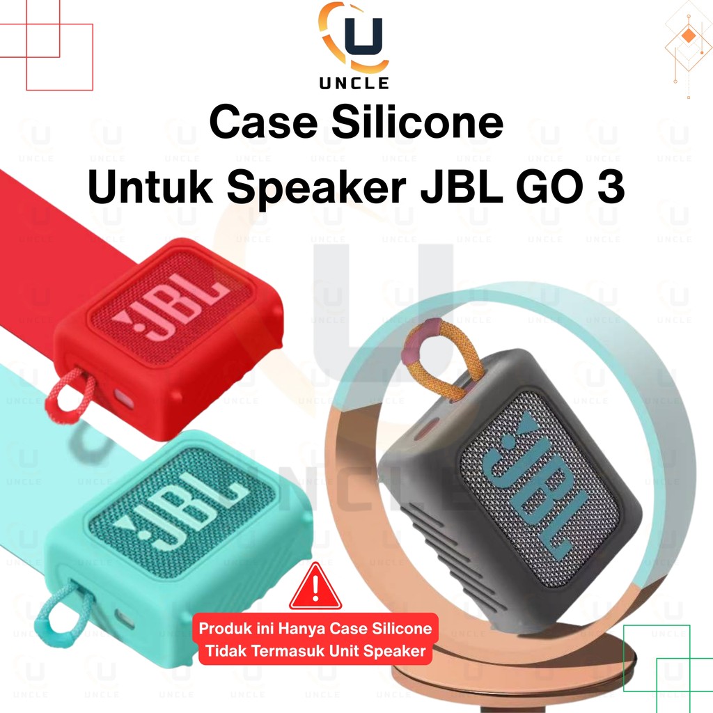 JBL GO 3 / GO3 เคสซิลิโคนลําโพงป้องกันการกระแทกฝาครอบป้องกันเคสนิ่ม JBL GO3 การป้องกันแบบเต็ม